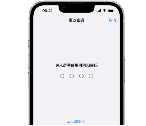 嘉定iPhone屏幕维修分享iPhone屏幕使用时间密码忘记了怎么办 